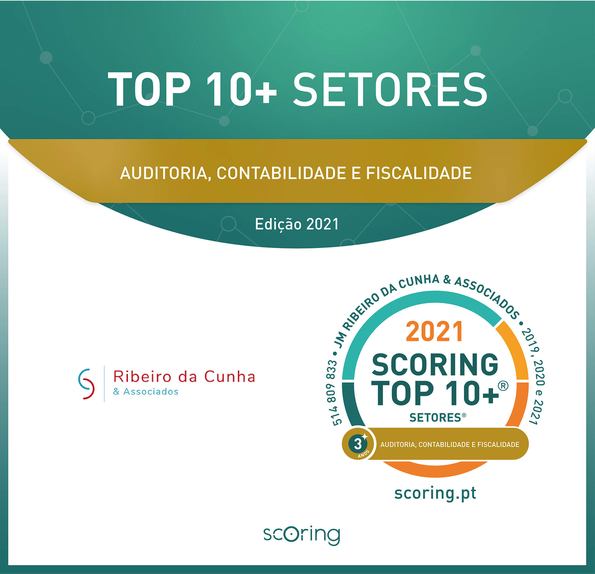 sroc-sociedade-de-revisores-e-auditores-ribeiro-da-cunha-associados-artigo-top_pme-2021 JM Ribeiro da Cunha & Associados distinguida Top10+ Setores - Portugal 2021
